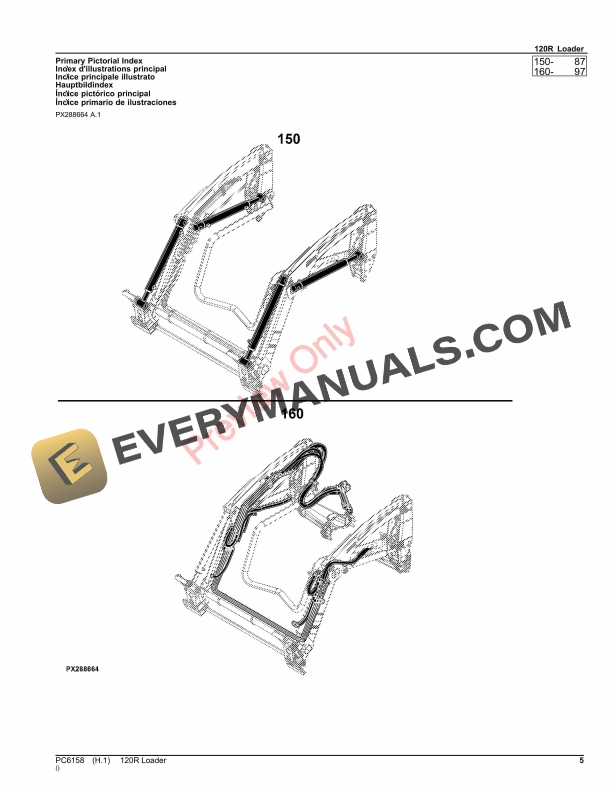 John Deere 120R Loader Parts Catalog PC6158 03MAY23-5