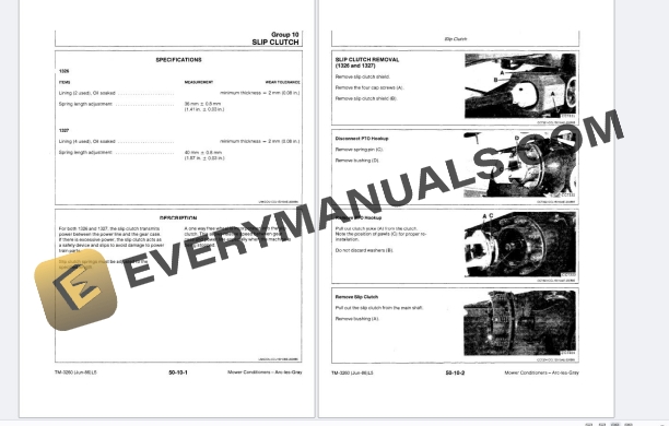 John Deere 1326, 1327 Impeller Mower-Conditioners Technical Manual TM3260 01JUN86 PDF 5 John Deere 1326, 1327 Impeller Mower-Conditioners Technical Manual TM3260 01JUN86 PDF - Image 3