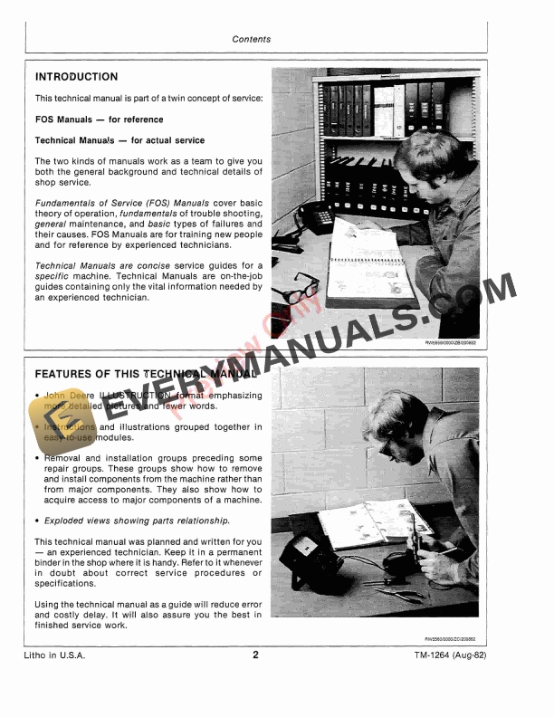 John Deere 1424 Conditioner Mower Technical Manual TM1264 01AUG82 4