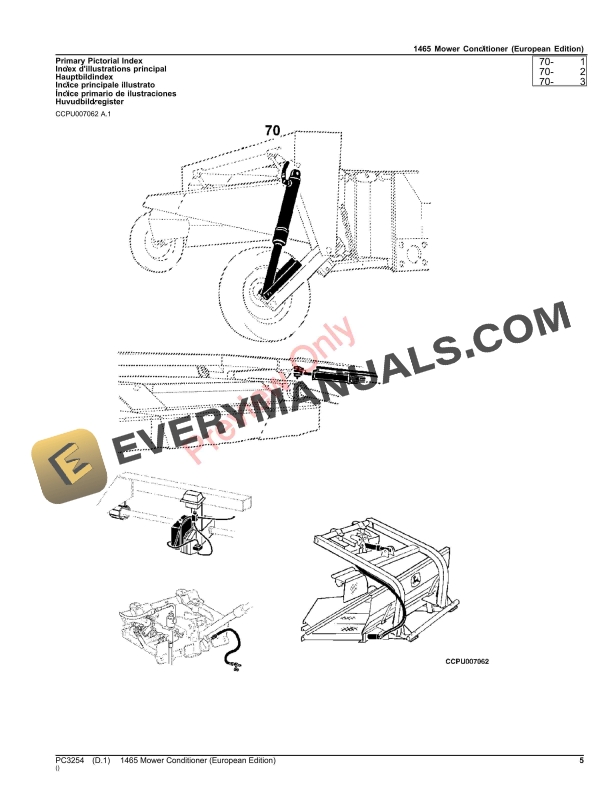 John Deere 1465 Mower Conditioner Parts Catalog PC3254 28NOV22-5