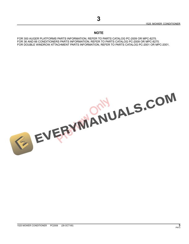 John Deere 1525 Mower Conditioner Parts Catalog PC2008 09MAY11-5