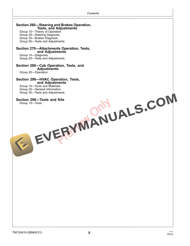 John Deere 1550 1570 1575 1580 and 1585 Series TerrainCut Front Mowers 010001 Technical Manual TM130419 06MAY21 4