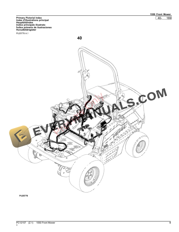 John Deere 1550 Front Mower Parts Catalog PC12157 19OCT23-5