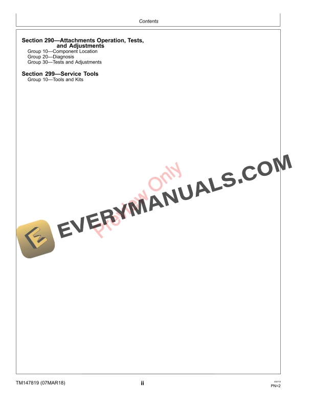 John Deere 1600 Series III Turbo Wide Area Mower Technical Manual TM147819 07MAR18 4