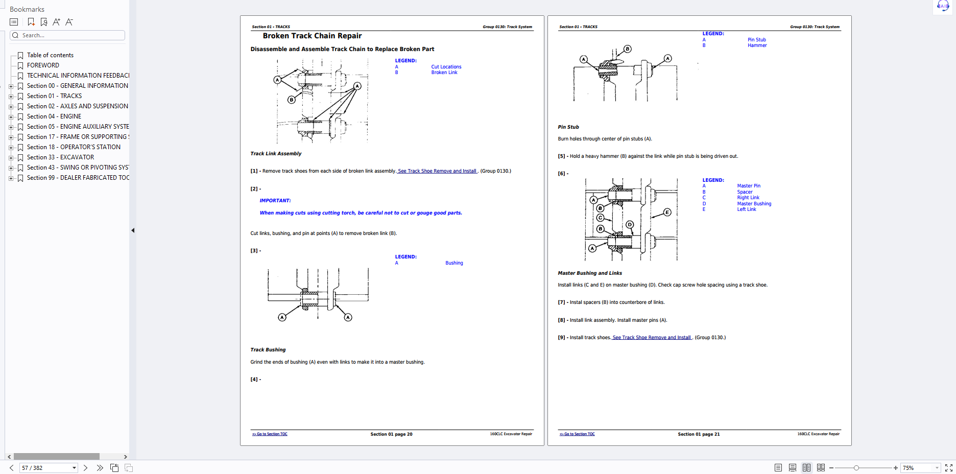 John Deere 160CLC Excavator Repair Technical Manual TM1933 PDF 7 John Deere 160CLC Excavator Repair Technical Manual TM1933 PDF - Image 5