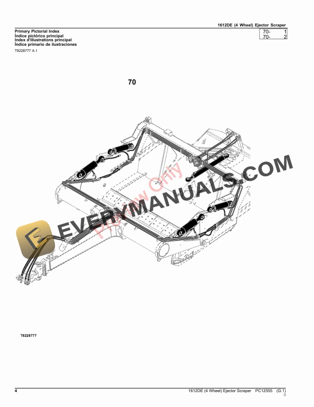 John Deere 1612DE (4 Wheel) Ejector Scraper Parts Catalog PC12555 24AUG23-4