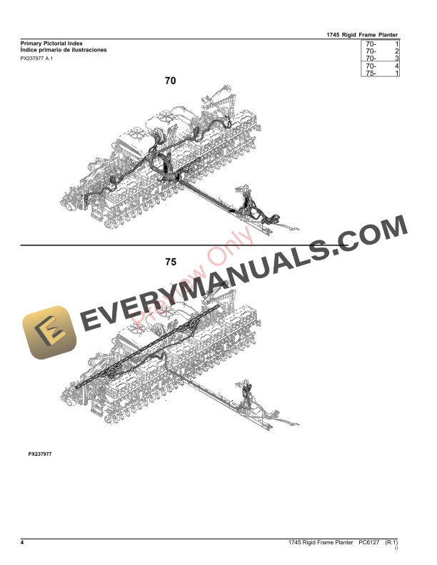 John Deere 1745 Rigid Frame Planter Parts Catalog PC6127 14SEP23-4