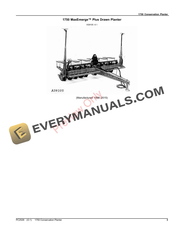 John Deere 1750 Conservation Planter Parts Catalog PC2529 10SEP23 PDF 10 John Deere 1750 Conservation Planter Parts Catalog PC2529 10SEP23-3