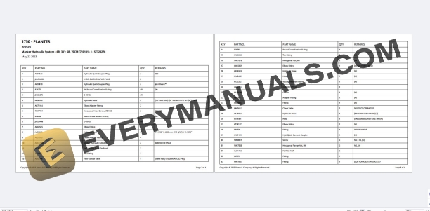 John Deere 1750 Conservation Planter Parts Catalog PC2529 10SEP23 PDF 4 John Deere 1750 Conservation Planter Parts Catalog PC2529 10SEP23 PDF - Image 2