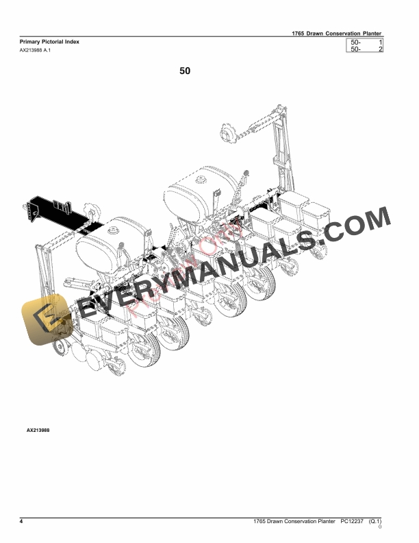 John Deere 1765 Drawn Conservation Planter Parts Catalog PC12237 15OCT23-4
