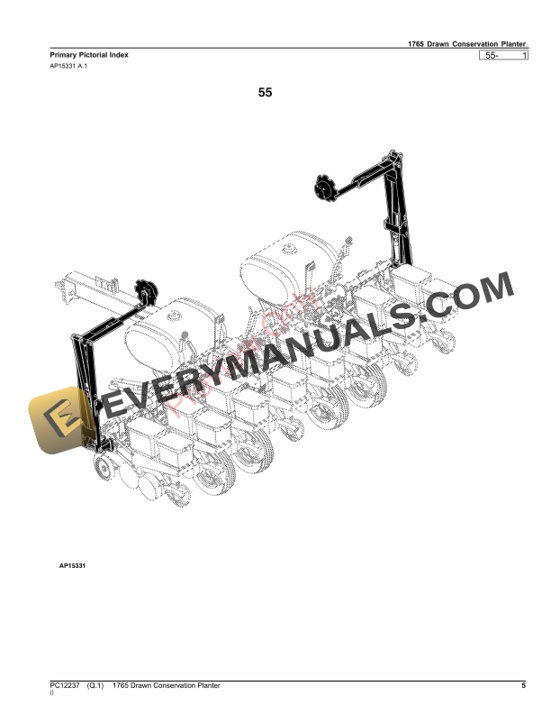 John Deere 1765 Drawn Conservation Planter Parts Catalog PC12237 15OCT23-5