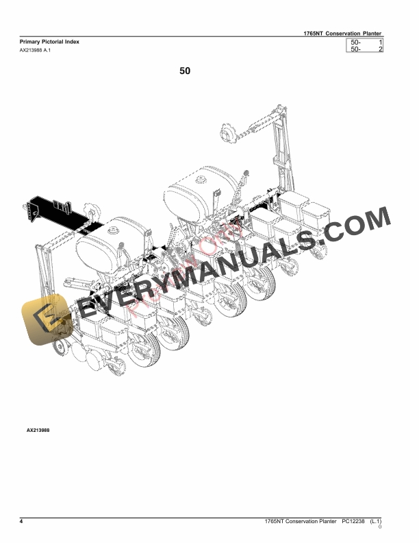 John Deere 1765NT Conservation Planter Parts Catalog PC12238 16NOV23-4