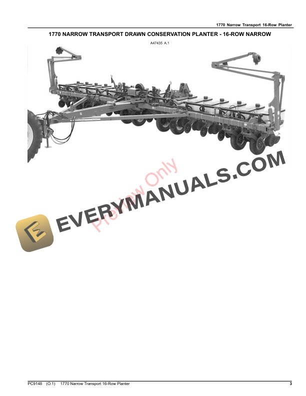 John Deere 1770NT 16 Row Planter Parts Catalog PC9148 28NOV23-3