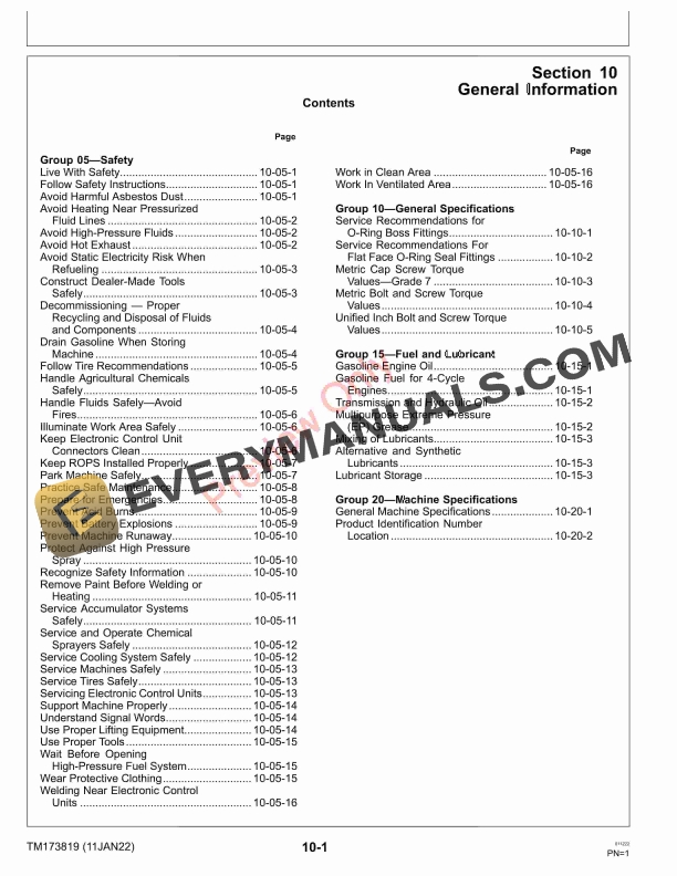 John Deere 180 E Cut and 220 E Cut Hybrid Walk Greens Mowers 180 E Technical Manual TM173819 11JAN22 5