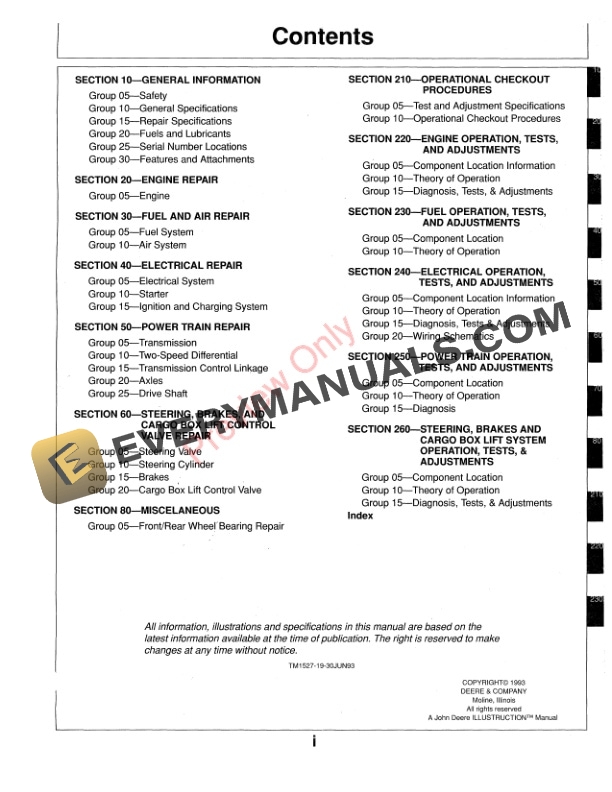 John Deere 1800 Utility Vehicle Technical Manual TM1527 02AUG93 4 John Deere 1800 Utility Vehicle Technical Manual TM1527 02AUG93 3