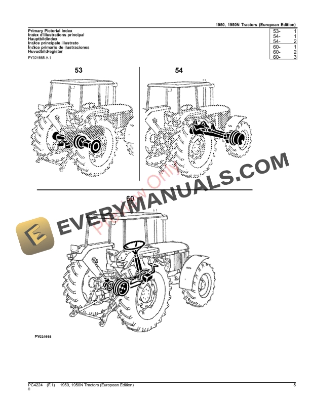 John Deere 1950,1950N Tractors Parts Catalog PC4224 18JUL23-5