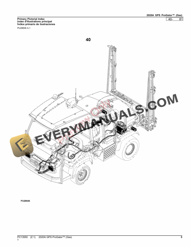 John Deere 2020A GPS ProGator (Gas) Parts Catalog PC13550 09NOV23-5
