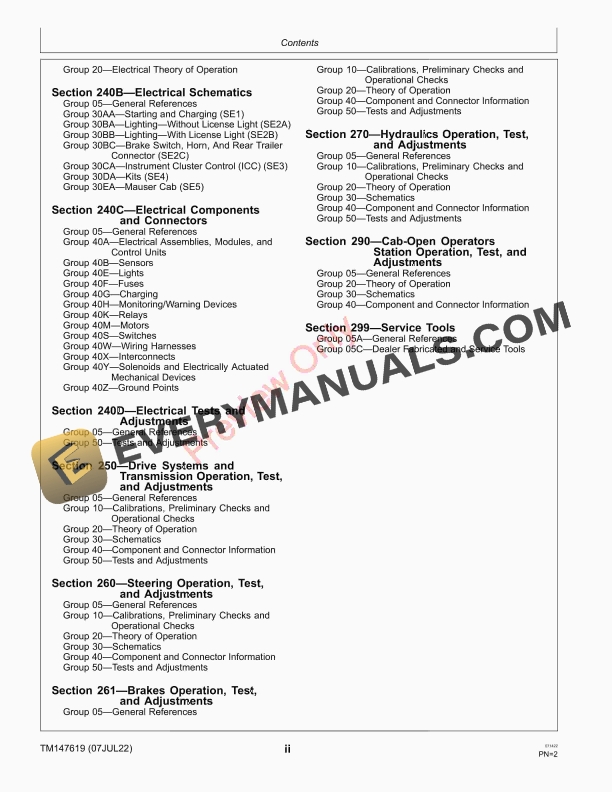 John Deere 2025R and 2026R Compact Utility Tractors Technical Manual TM147619 07JUL22 6 John Deere 2025R and 2026R Compact Utility Tractors Technical Manual TM147619 07JUL22 4