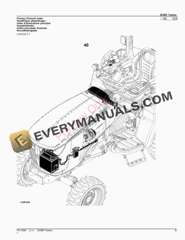 John Deere 2036R Tractor Parts Catalog PC13081 25JUL23-5