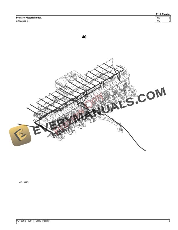 John Deere 2113 Planter Parts Catalog PC12365 05SEP23-5