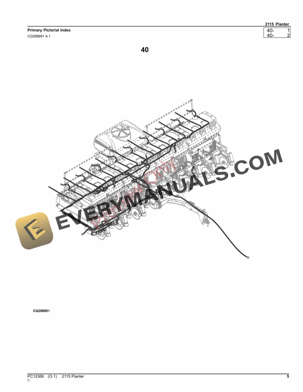 John Deere 2115 Planter Parts Catalog PC12366 16NOV23-5