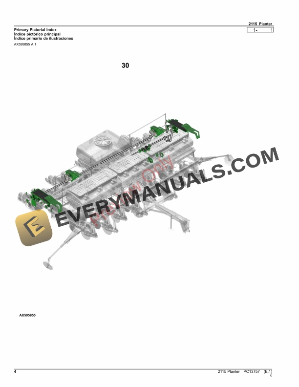 John Deere 2115 Planter Parts Catalog PC13757 05NOV23-4
