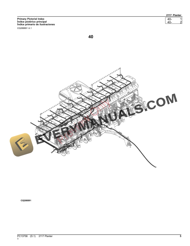 John Deere 2117 Planter Parts Catalog PC13758 05NOV23-5