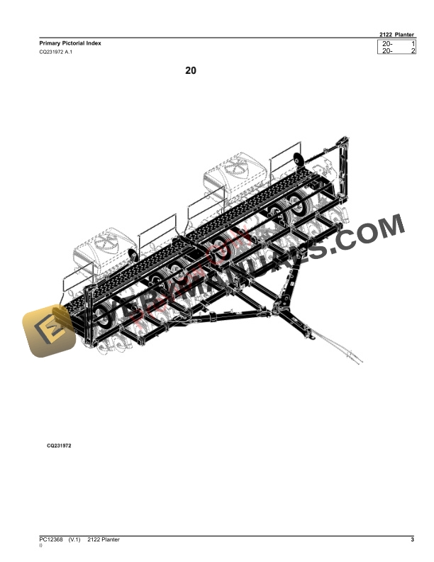 John Deere 2122 Planter Parts Catalog PC12368 05SEP23-3