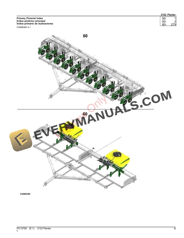 John Deere 2122 Planter Parts Catalog PC13759 05NOV23-5