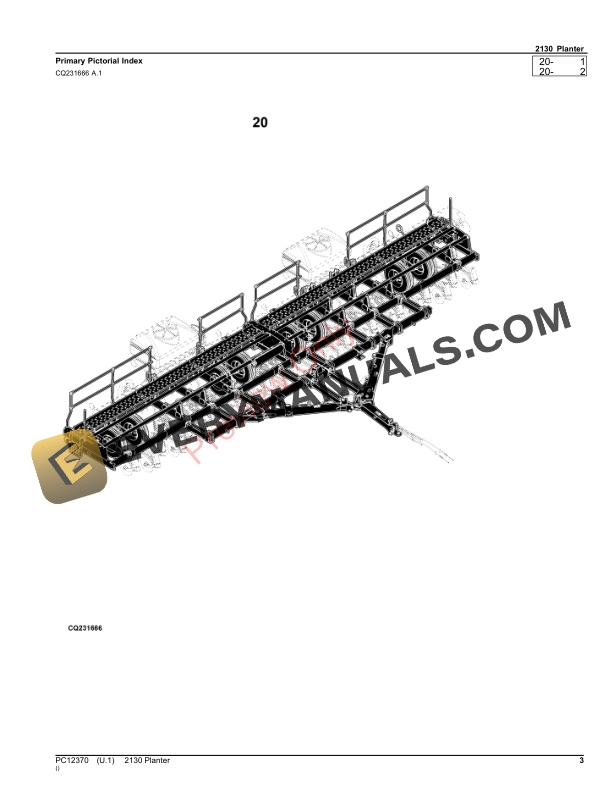 John Deere 2130 Planter Parts Catalog PC12370 05SEP23 4 John Deere 2130 Planter Parts Catalog PC12370 05SEP23-3