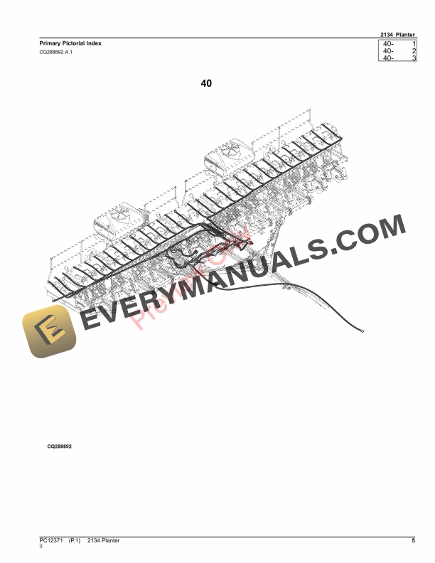 John Deere 2134 Planter Parts Catalog PC12371 16NOV23 6 John Deere 2134 Planter Parts Catalog PC12371 16NOV23-5