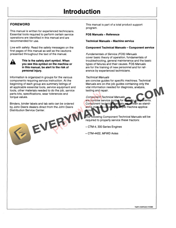 John Deere 2155 and 2355N Tractors Technical Manual TM4435 01DEC89 2