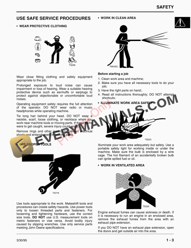 John Deere 21C 21S 21HC and 45BP Hand Held Products Technical Manual TM1524 01APR95 5
