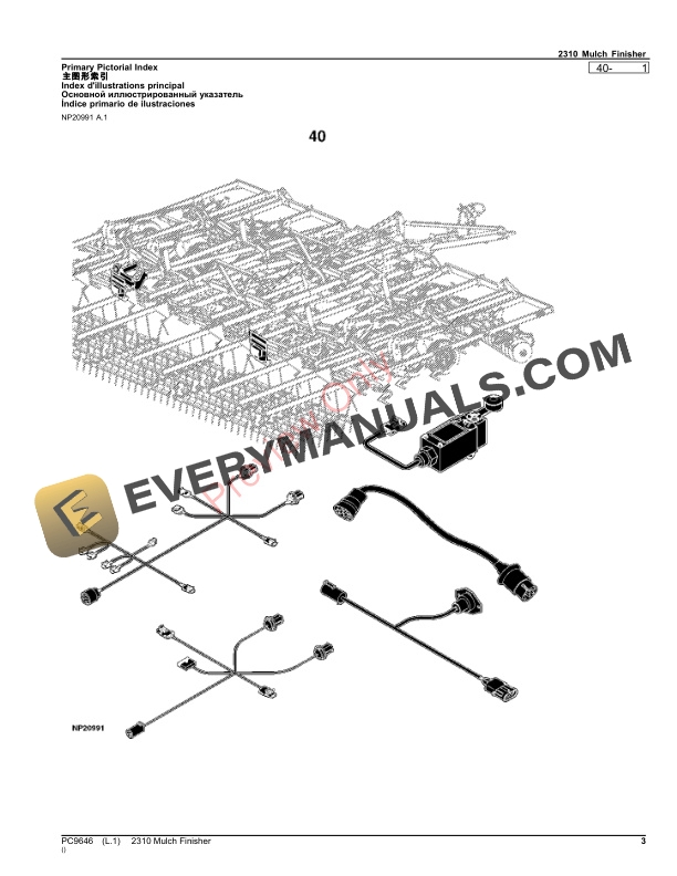 John Deere 2310 Mulch Finisher Parts Catalog PC9646 28NOV23-3