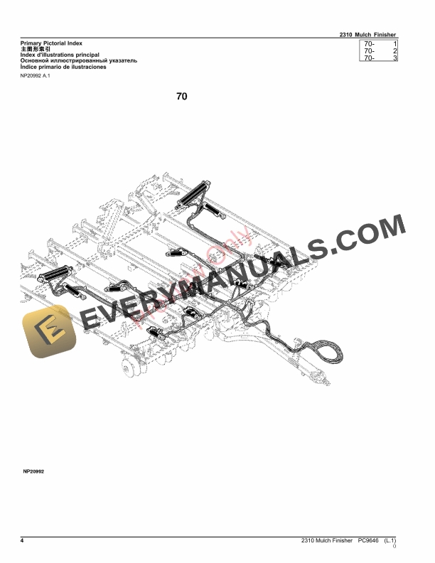 John Deere 2310 Mulch Finisher Parts Catalog PC9646 28NOV23-4