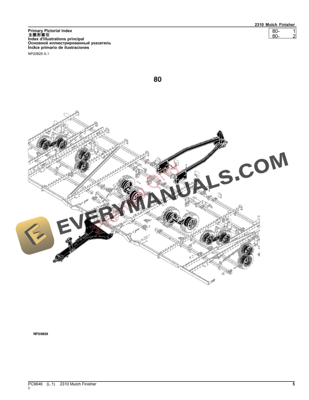 John Deere 2310 Mulch Finisher Parts Catalog PC9646 28NOV23-5
