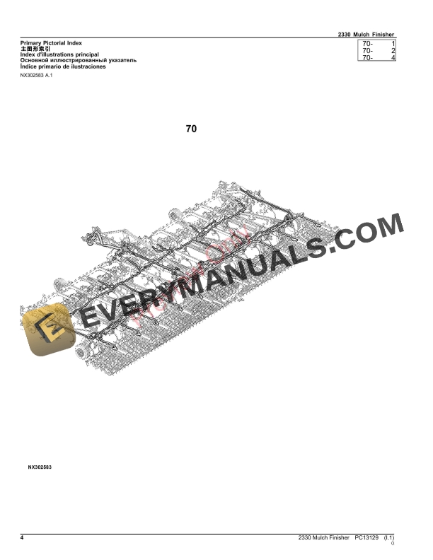 John Deere 2330 Mulch Finisher Parts Catalog PC13129 09NOV23-4