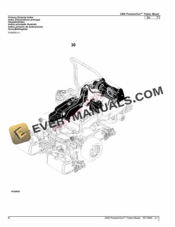 John Deere 2400 PrecisionCut Triplex Mower Parts Catalog PC13600 19OCT23-4