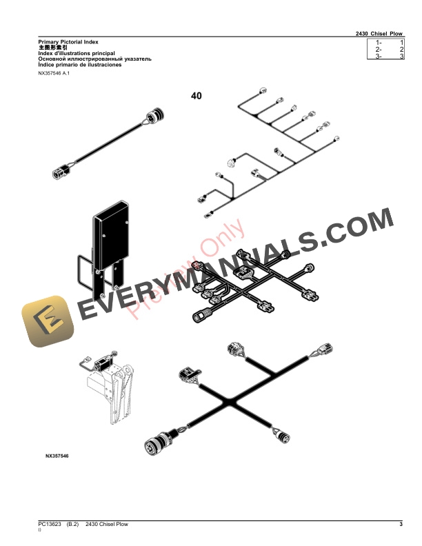 John Deere 2430 Chisel Plow Parts Catalog PC13623 15OCT23-3