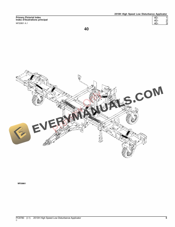 John Deere 2510H High Speed Low Disturbance Applicator Parts Catalog PC9780 06AUG23-5