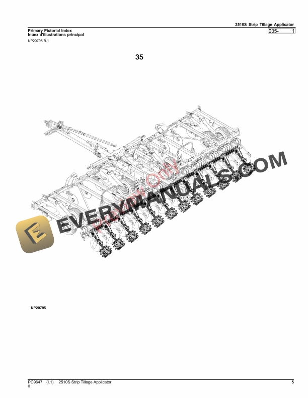 John Deere 2510S Strip Tillage Applicator Parts Catalog PC9647 06AUG23-5