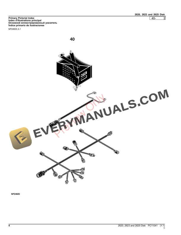 John Deere 2620 2623 and 2625 Disk Parts Catalog PC11041 28NOV23 4