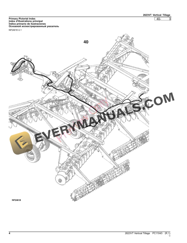 John Deere 2623VT Vertical Tillage Parts Catalog PC11043 28NOV23 4