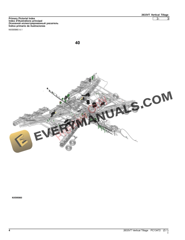 John Deere 2633VT Vertical Tillage Parts Catalog PC13472 12NOV23-4