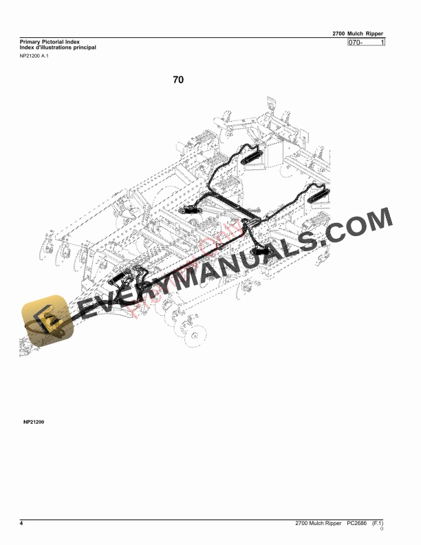 John Deere 2700 Mulch Ripper Parts Catalog PC2686 06AUG23-4