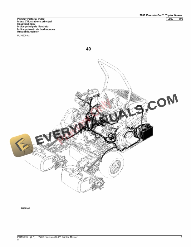 John Deere 2700 PrecisionCut Triplex Mower Parts Catalog PC13603 19OCT23-5
