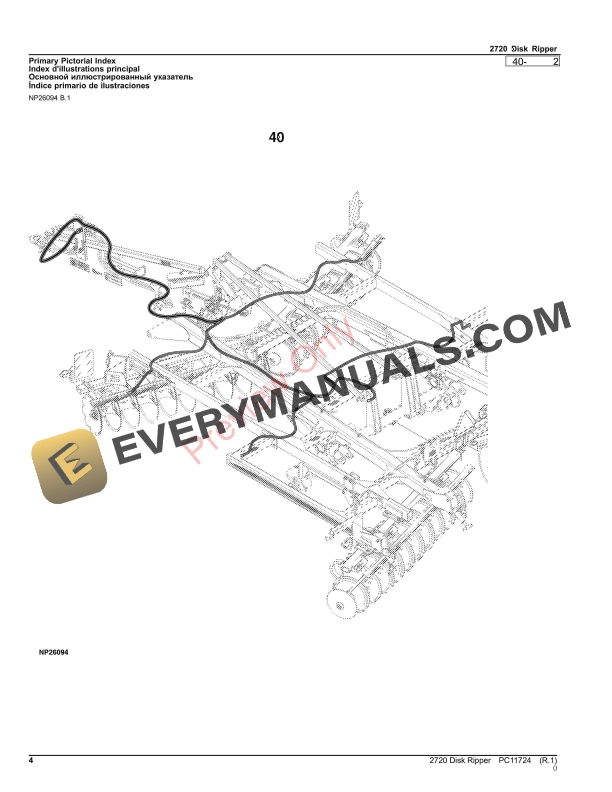 John Deere 2720 Disk Ripper Parts Catalog PC11724 16JUL23 5 John Deere 2720 Disk Ripper Parts Catalog PC11724 16JUL23 4