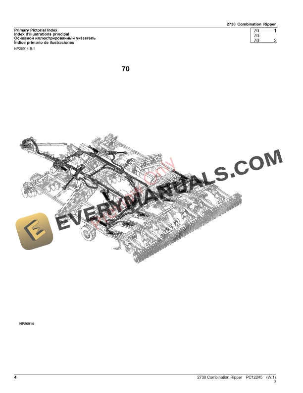 John Deere 2730 Combination Ripper Parts Catalog PC12245 28OCT23-4