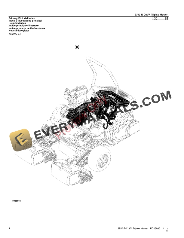 John Deere 2750 E-Cut Triplex Mower Parts Catalog PC13606 19OCT23-4