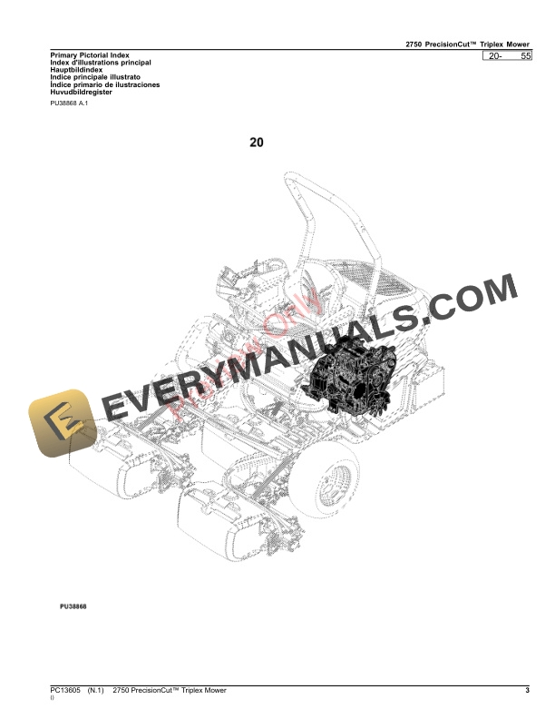 John Deere 2750 PrecisionCut Triplex Mower Parts Catalog PC13605 19OCT23-3